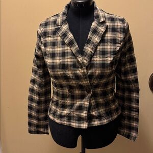 Chocolate USA Sz L stretch blazer